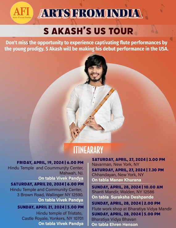 S Akash US Tour